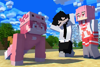 make high qaulity 3d animation minecraft video, 3d minecraft short