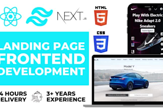 be your responsive reactjs, nextjs front end web developer