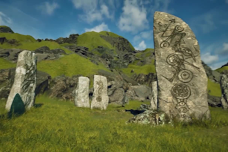create 3d environment game level design 3d landscape design in unity or ue5
