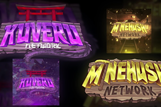 do your minecraft logo with animation