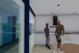 create a 3d walkthrough video of your shipping container