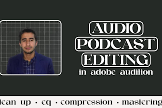 do podcast audio editing in adobe audition