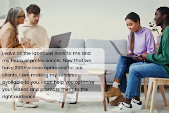 do youtube SEO optimization promotion marketing reporting and channel manager