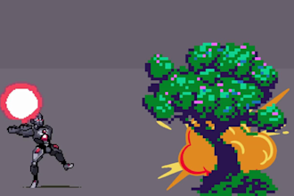 draw pixel art animation pixel game art 2d spritesheet pixel character animation