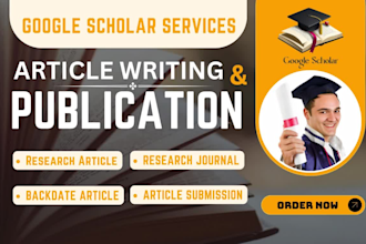 google scholar index journal writing and publishing research article citation