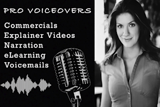 record an american female voiceover
