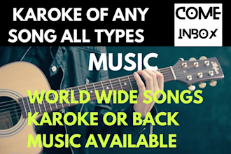 provide all world wide songs backmusic and karoke worldwide