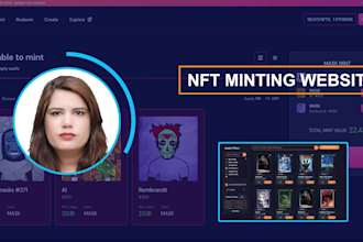 develop nft minting website nft smart contracts wallet integration