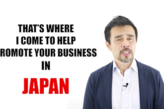 create a professional japanese spokesperson video in HD