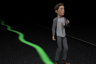 stylized 3d cartoon character model for animation amv motion graphics 3d design