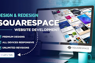 develop or edit squarespace website design or redesign
