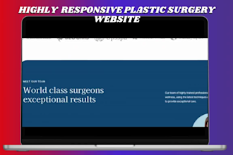 build a plastic surgery or  cosmetic surgery website  with wordpress