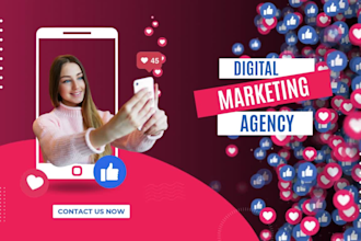 be your social media marketing manager content creator social media post design