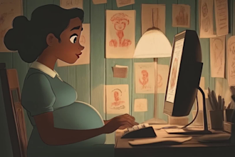 create ai music video for your song in cartoon illustration style
