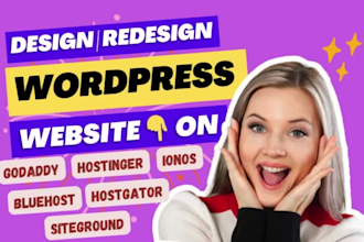 build wordpress website on hostinger website ionos hostgator godaddy bluehost