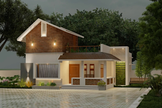 design realistic 3d front elevation , interior design and 2d floor plans