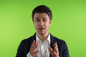 be your male german spokesperson on green screen