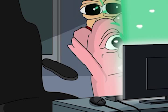 create crypto meme video, meme coin video, meme art, gifs, stickers, funny meme