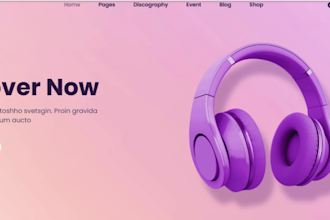 create music website for music artist dj record label band music producer studio