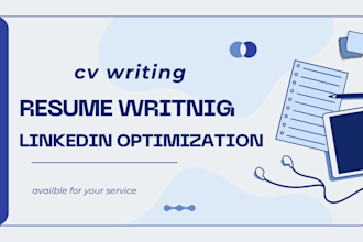 write professional cv resume build cover letter update linkedin profile optimize