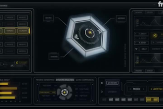 create a futuristic hud animation motion graphics ui interface adobe aftereffect