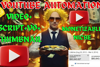 do scripting, voiceover, and video editing for your cash cow channel