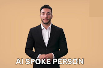 create realistic ai avatar multi language spokesperson video perfectly