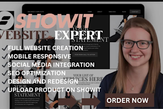 build showit website, customize showit template, redesign and update showit