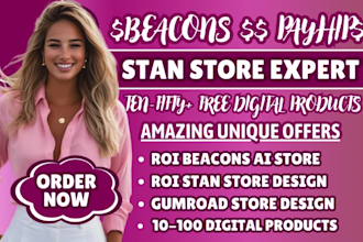 stan store design, stan store marketing, beacons ai, payhip, gumroad, stan store