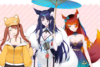 live2d vtuber model, vtuber rigging, live2d rigging