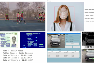 do ocr, text extraction, face recognition, anpr ,detection