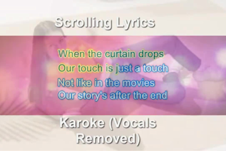 make scrolling lyrics or karaoke video for any song rapidly