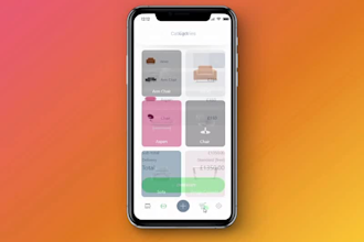 create ecommerce mobile app UI UX design using figma, adobe xd  and invision