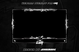 make professional twitch stream webcam overlay