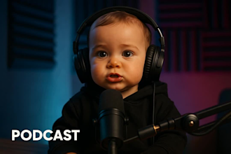 create ai baby podcast ai new baby video funny baby podcast ai video reels