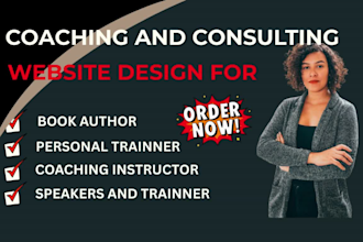design, redesign coaching website massage author home care create yoga website
