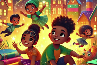 draw cute african american children book