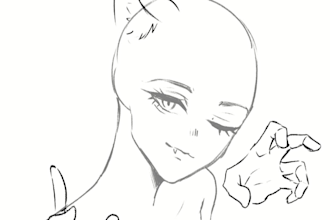 draw an anime icon, avatar or profile picture for  youtube, discord or twitch