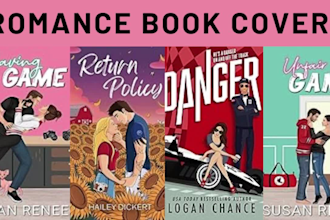 illustrate romance book cover, sport romance, amazon kdp, ebook, paperback cover