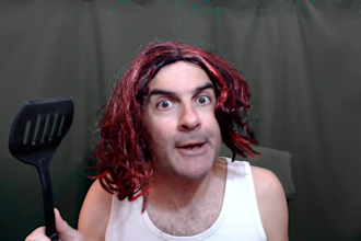 be your funny male video spokesperson