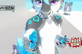 do 2d or 3d vtuber model furry chibi avatar live 2d rig vrcharacter  background