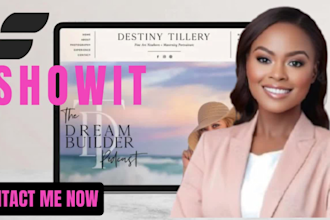 design showit website, customize showit template, update and redesign