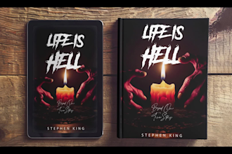 design horror, fantasy book and ebook cover design