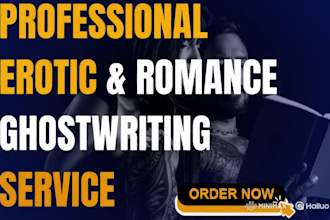 be your expert erotic ghostwriter for nsfw fanfiction, romance, and kinky ebooks