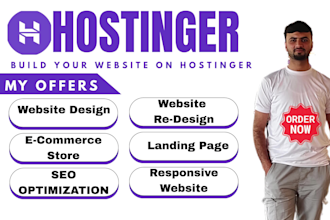 hostinger website design and redesign