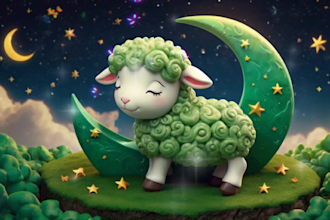 create animated bedtime lullabies and kids sensory videos for your channel
