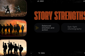 design a cinematic film or TV pitch deck that attracts investors