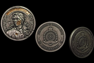 do custom 3d coin design bas relief medal medallion challenge 3d stl coin model