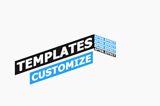 create any adobe after effects template from scratch