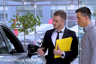 create commercial car dealership promo video, auto dealer, car rental video ads